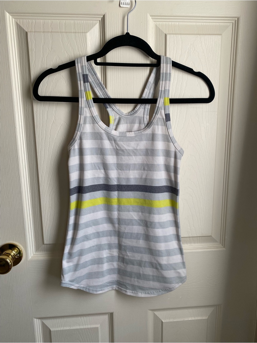 Lululemon Athletica Striped Scoop Tank Top